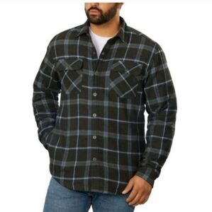 Grizzly Mountain Men's Flannel Shirt Jacket